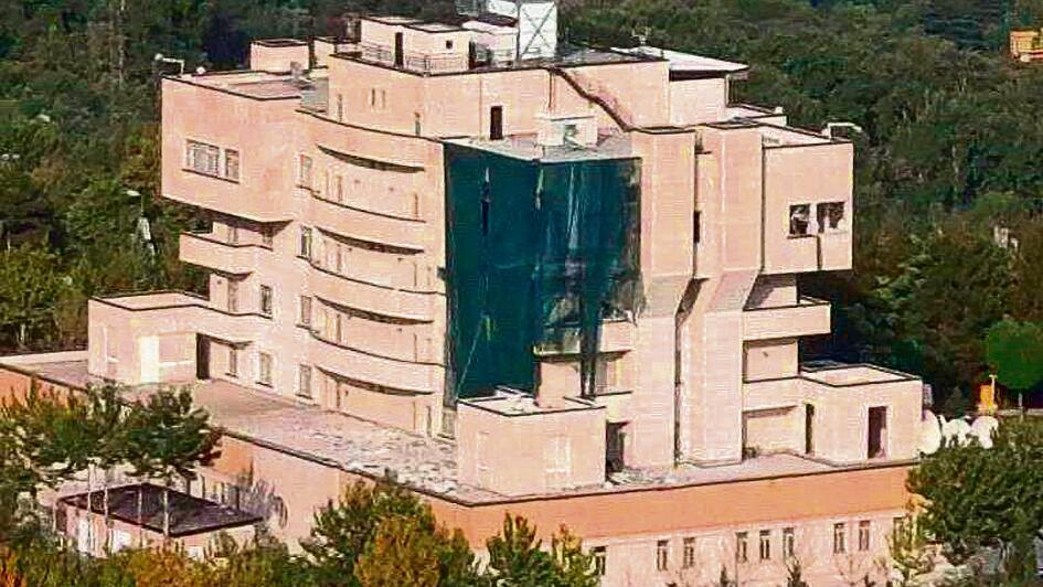 IRGC guest house where Ismail Haniyeh was assassinated (Photo: Screenshot) המבנה בטהרן שבו לפי הדיווחים חוסל איסמעיל הנייה