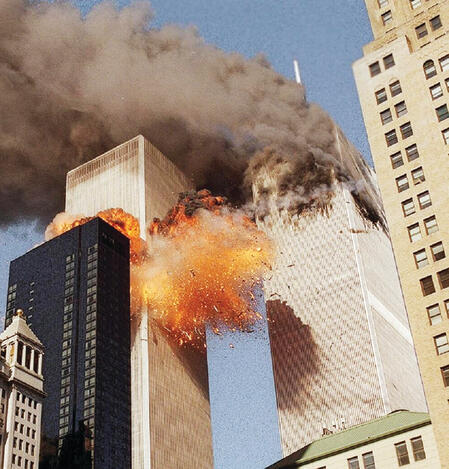 הפיגוע במגדלי התאומים | צילום: אי־פי, Janet Hamlin yk14024052