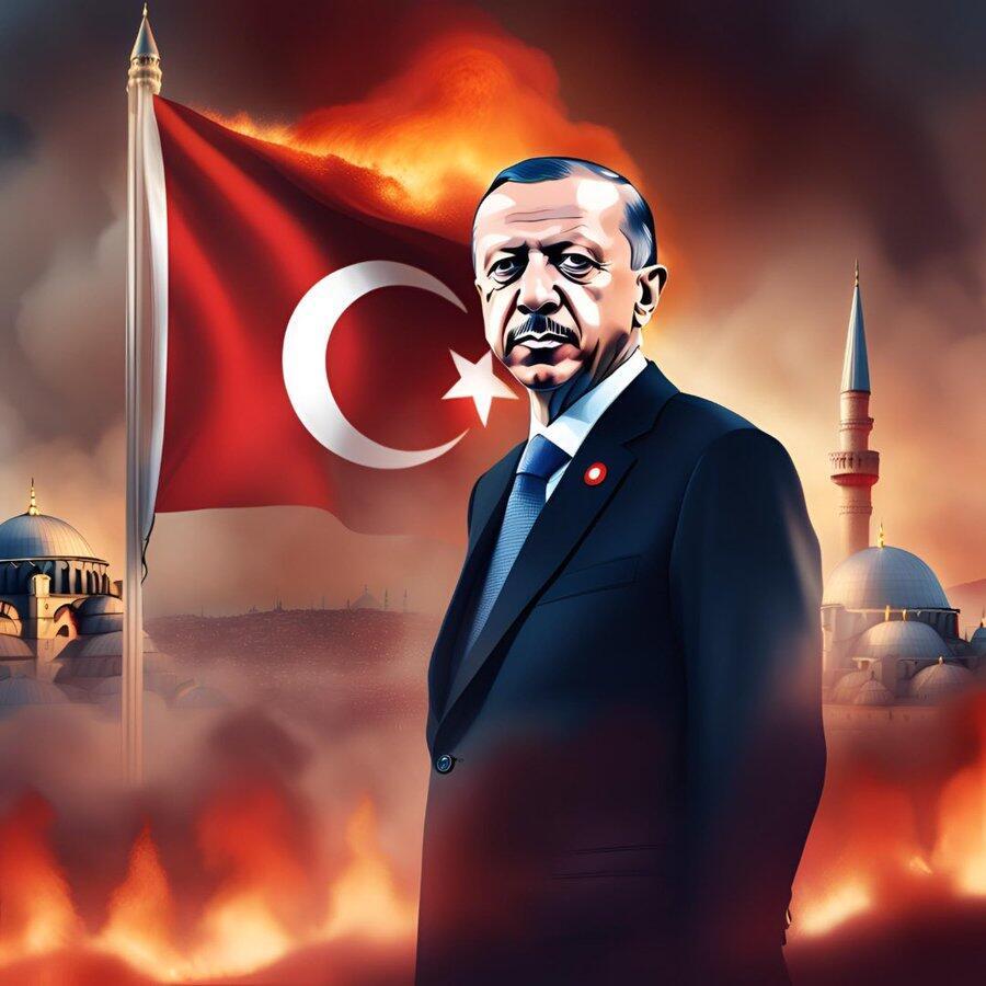 AI-generated image of Erdogan posted by Katz (Photo: X) Erdogan in AI-made picture