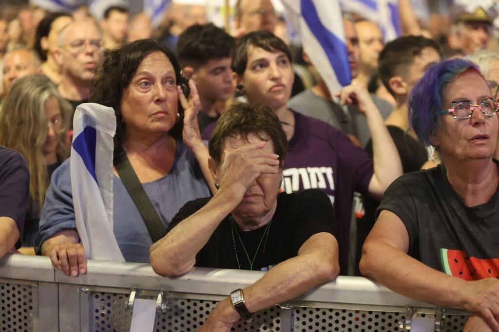 צילום: מוטי קמחי מחאה נגד הממשלה בקפלן, תל אביב
