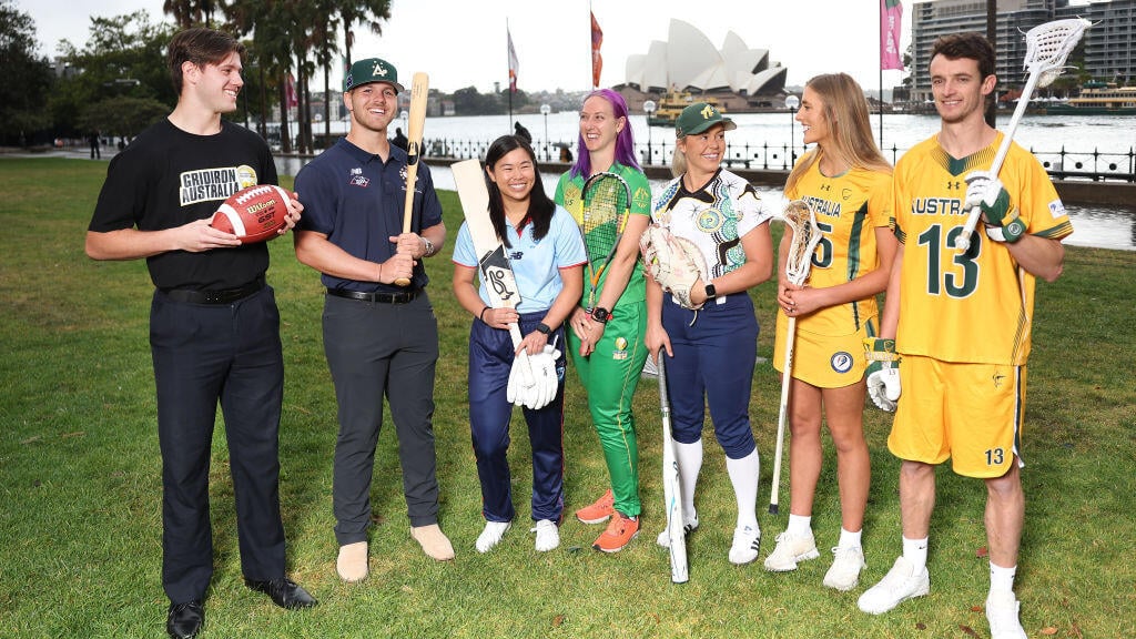 Representatives of sports returning to the 2028 Games (Photo: Mark Evans/Getty Images for the AOC) נציגים של הענפים החדשים באולימפיאדת לוס אנג'לס 2028