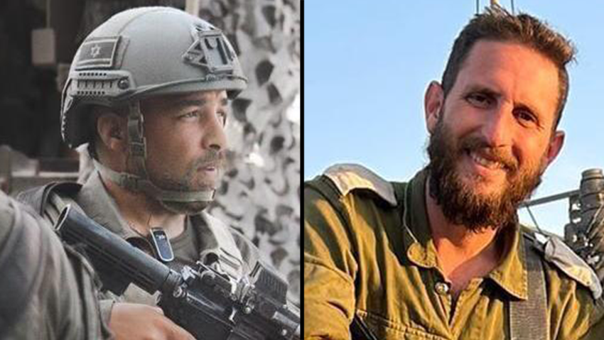 Sgt. Maj. (res.) Mordechai Ben Shoam and Major (res.) Yotam Itzhak Peled (Photo: IDF Spokesperson's Unit) Sgt. Maj. (res.) Mordechai Ben Shoam and Major (res.) Yotam Itzhak Peled