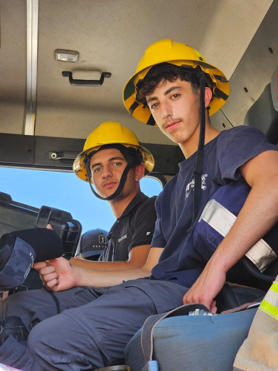 בני נוער בכבאית (צילום: דובר צה"ל) לוחמי האש של חורפיש