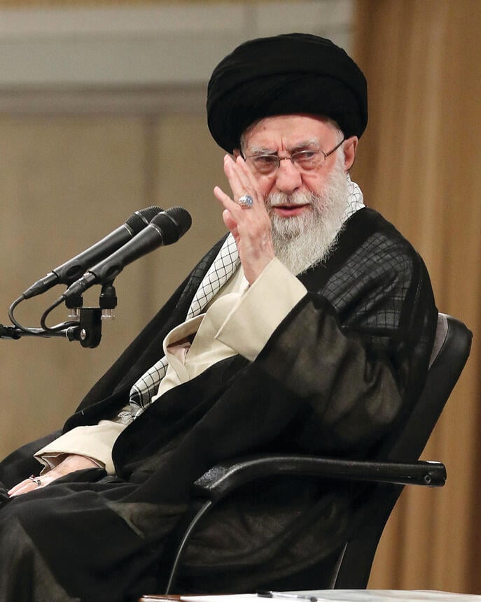 Iranian Supreme Leader Ali Khamenei (Photo: LEADER OFFICE HANDOUT) yk14046721