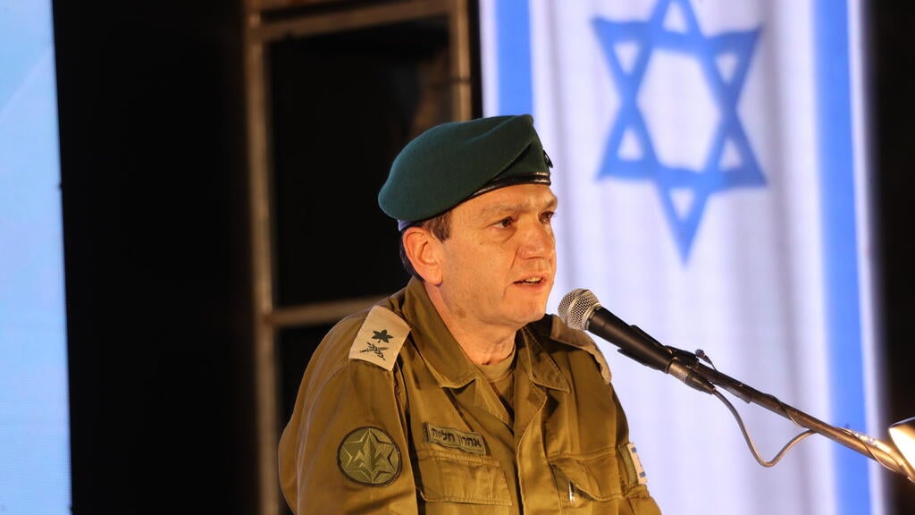 Outgoing head of the Military Intelligence Directorate, Maj. Gen. Aharon Haliva (Photo: Yariv Katz) האלוף אהרון חליוה - ראש אמ"ן היוצא בטקס חילופי מפקדים