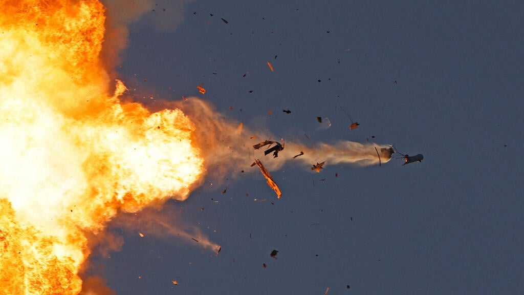 Strikes on Hezbollah rocket launchers in Lebanon (Photo: Jalaa MAREY / AFP) מתקפת פתע של חיזבאללה על הצפון