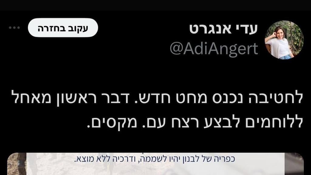 ציוצים של עדי אנגרט ציוצים של עדי אנגרט