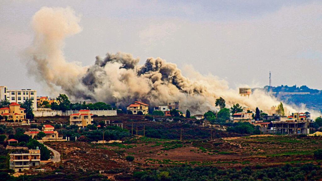תקיפה ישראלית בלבנון (צילום: Kawnat Haju, AFP) תקיפה ישראלית בלבנון