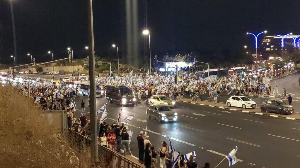 הפגנה בצומת שילת הפגנה בצומת שילת