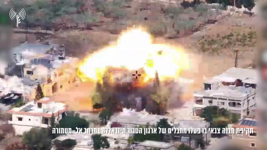 Israel strikes Hezbollah military target (Photo IDF) צה"ל תקף מבנה צבאי בו פעלו מחבלים מארגון הטרור חיזבאללה בדרום לבנון