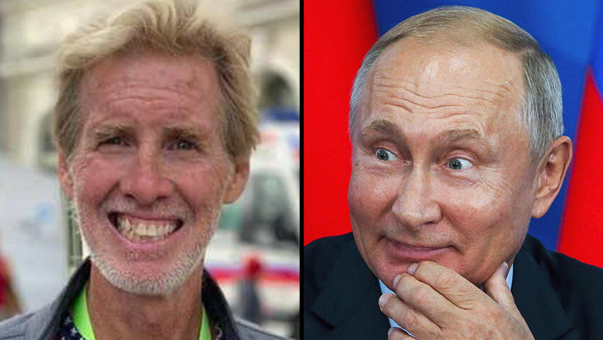 Ryan Wesley Routh, Vladimir Putin (Photo: Social media, AP) נשיא רוסיה ולדימיר פוטין ו האיש ש ניסה להתנקש ב דונלד טראמפ ראיין ווסלי ראות'