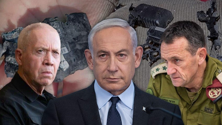 הרצי הלוי בנימין נתניהו יואב גלנט (צילום: אלכס קולומויסקי, דובר צה"ל, אריאל חרמוני משרד הביטחון) הרצי הלוי בנימין נתניהו יואב גלנט