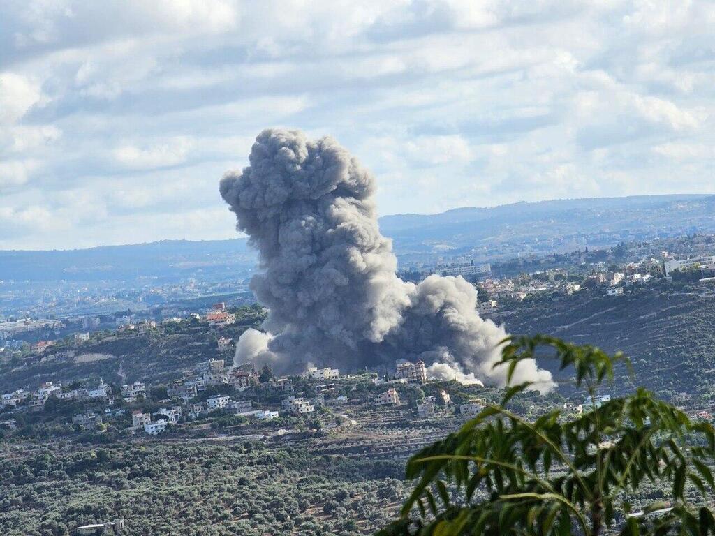 צה"ל פתח במקביל לנאום בגל תקיפות בלבנון דיווח לבנוני על תקיפות בדיר קאנון