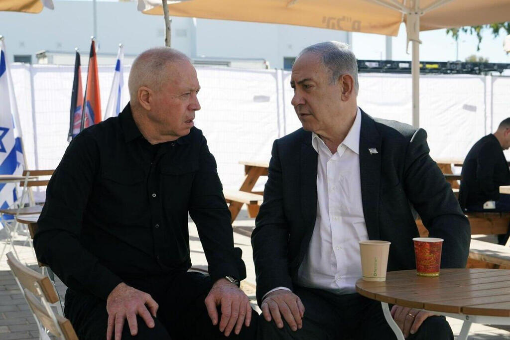 בנימין נתניהו ויואב גלנט (צילום: אריאל חרמוני, משרד הביטחון) בנימין נתניהו ויואב גלנט