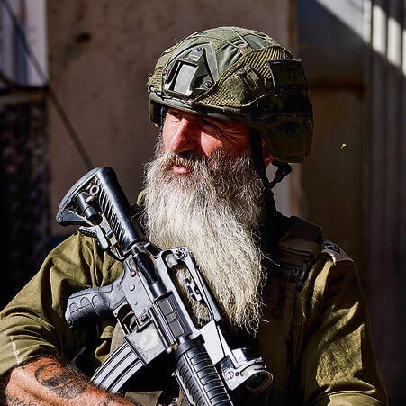 לוחם בגזרה. חלק מהמילואימניקים מגוייסים כמעט שנה| צילום: זיו קורן yk14083213