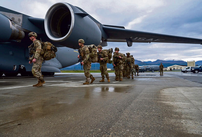 חיילים אמריקאים באלסקה, השבוע | צילום: אי־פי yk14085654