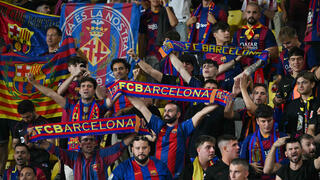 'Never again': Barcelona fans hoist Nazi banner at match