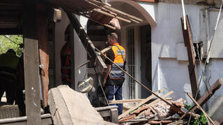 בית בגבעת אבני שנפגע מנפילת טיל