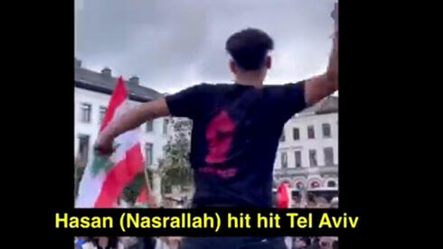 'Nasrallah, hit Tel Aviv': Belgium protest calls on Hezbollah to attack Israel