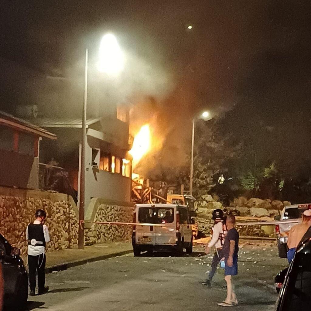הפגיעה בבית, אמש נפילה בצפת