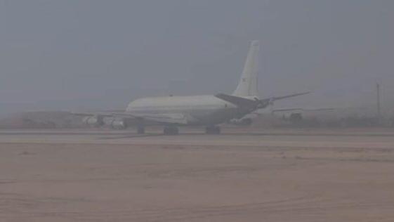 Israeli tanker en-route to the strike in Yemen (Photo: IDF Spokesperson's Unit) תיעוד של מטוסי התדלוק בדרך לתקיפה בתימן