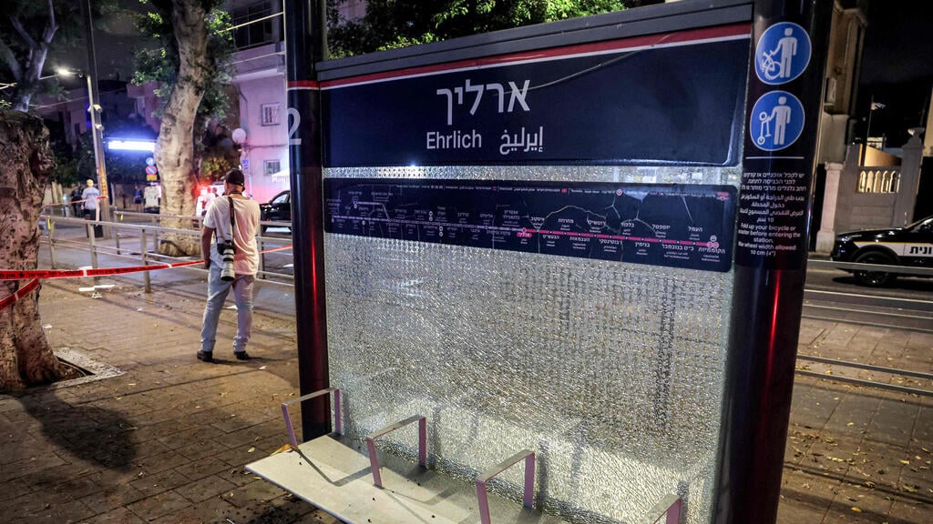 צילום: Jack GUEZ / AFP זירת הפיגוע ביפו