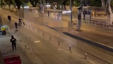 זירת הירי זירת אירוע הירי בשדרות ירושלים ביפו