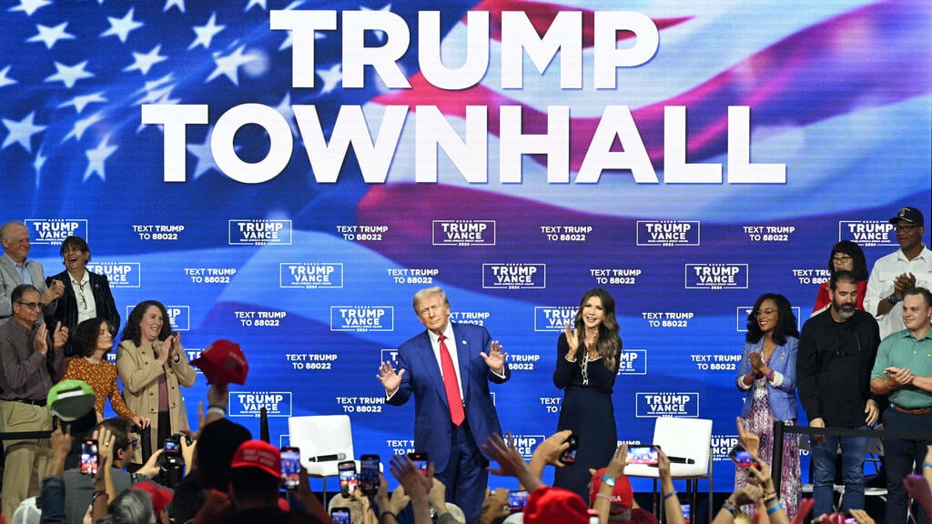 Trump in Pennsylvania rally (Photo: Jim WATSON / AFP) דונלד טראמפ עצרת בחירות פנסילבניה ארה"ב