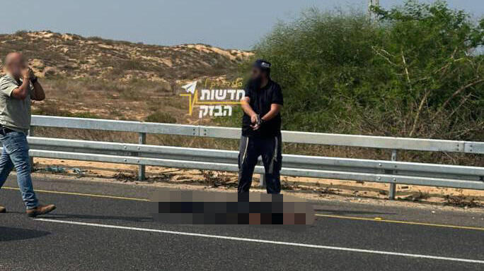 Terrorist neutralized in shooting attack on Highway 4 מחבל מנוטרל בכביש 4 לאחר שביצע ירי לעבר רכב
