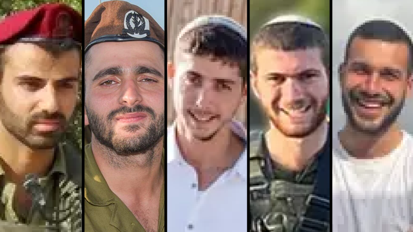 סמ״ר יעקב הלל, סמ״ר אלישיב איתן וידר, סמ״ר יהודה דרור יהלום, סרן אלעד סימן טוב ורס״ן אופק בכר רס״ן אופק בכר, סרן אלעד סימן טוב, סמ״ר יהודה דרור יהלום, סמ״ר אלישיב איתן וידר, סמ״ר יעקב הלל