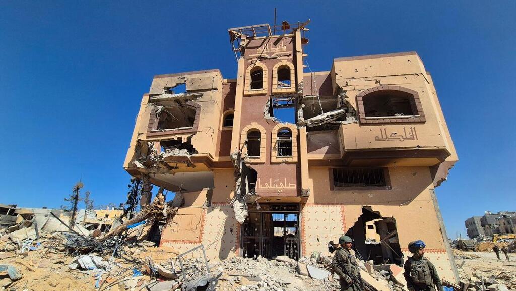 The house in which Sinwar was eliminated (Photo: Yoav Keren) יואב קרן בבית בו חוסל יחיא סינוואר ברצועת עזה