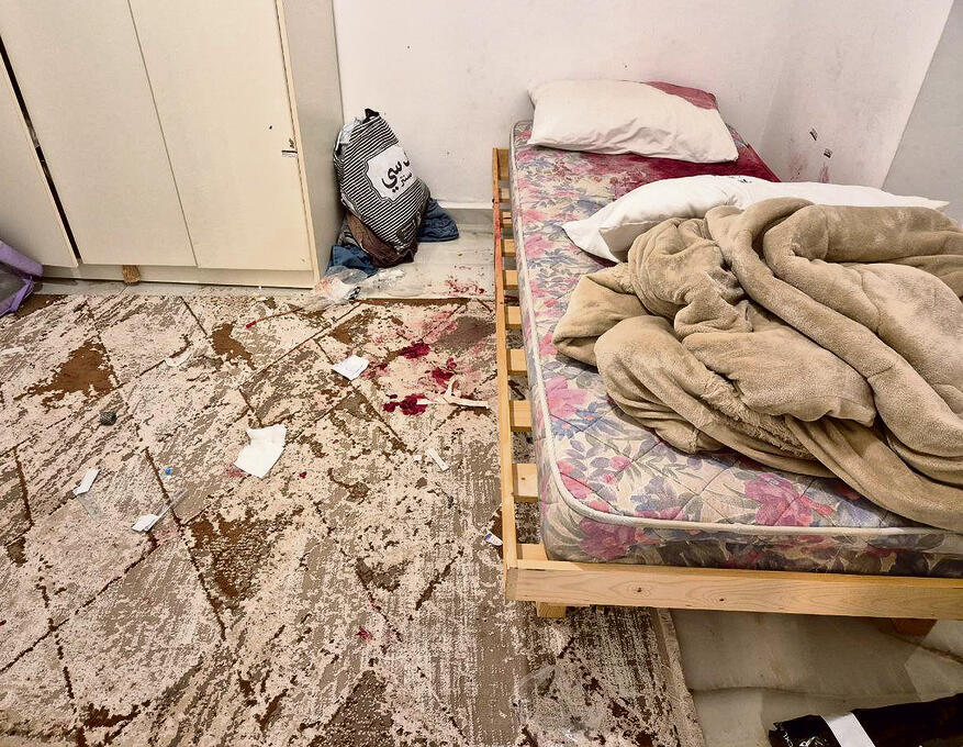 חדרה של סיהאם אחרי הרצח | צילום: חסן שעלאן yk14125355