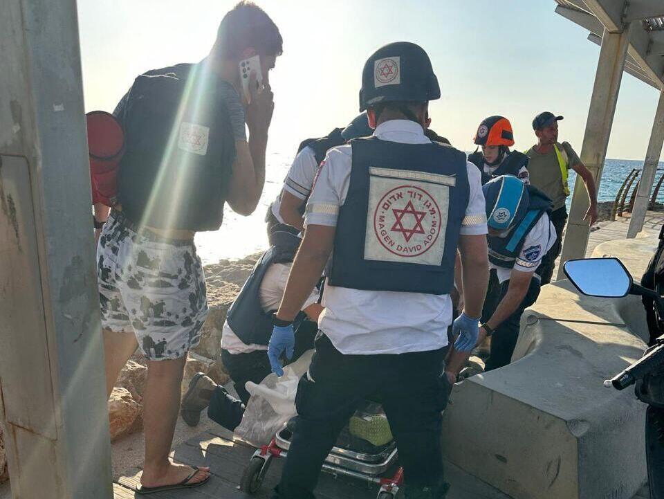 הפינוי בנהריה, 23/10 (צילום: דוברות מד"א) פינוי בנהריה