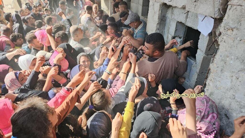 Aid distribution in Gaza מצוקת סיוע הומניטרי בצפון רצועת עזה