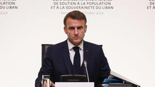 נשיא צרפת עמנואל מקרון 