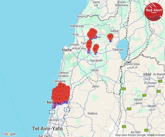 Sirens warn of Hezbollah fire to Galilee, Haifa area, Sharon Plains 
