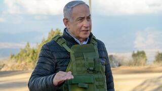 ראש הממשלה בנימין נתניהו בסיור והערכת מצב בגבול לבנון יחד עם מפקד פיקוד הצפון אלוף אורי גורדין