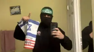 מוחמד חמאד בתמונה שפרסם ברשת