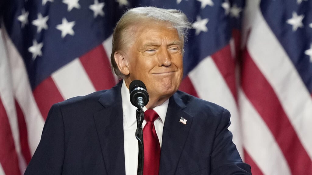Donald Trump (Photo: AP Photo/Alex Brandon) דונלד טראמפ זכה בבחירות לנשיאות ארה"ב 2024