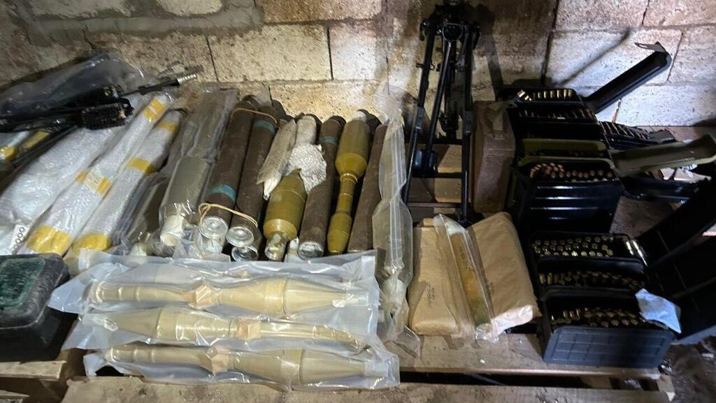 Hezbollah military equipment found in Lebanon (Photo: Yoantan Cohen) חטיבת עציוני בפעילות צבאית בלבנון