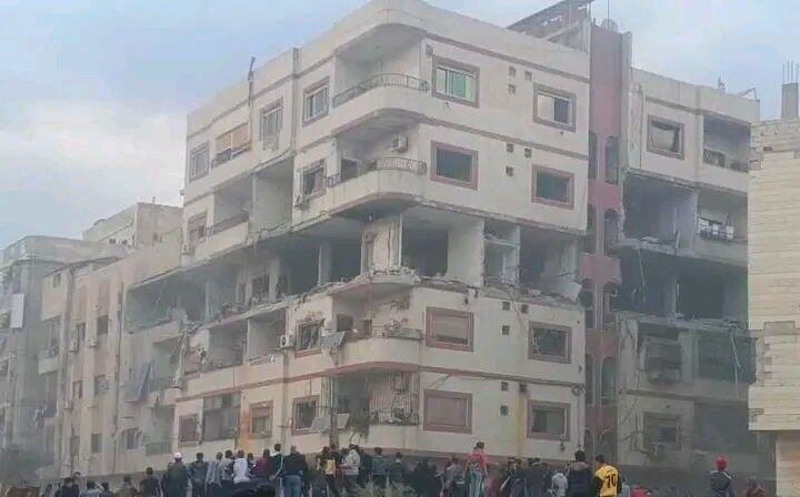 An attack on Damascus attributed to Israel on Sunday תיעוד סורי מתקיפה ישראלית באזור א-סידה זינב שבאזור הכפרי של דמשק
