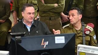הרמטכ"ל הרצי הלוי ושר הביטחון ישראל כ"ץ בפיקוד צפון