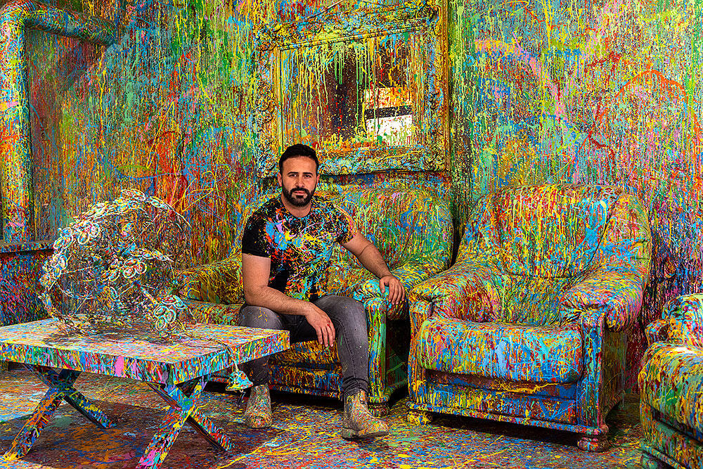 Druze artist turns his childhood home into viral masterpiece ...