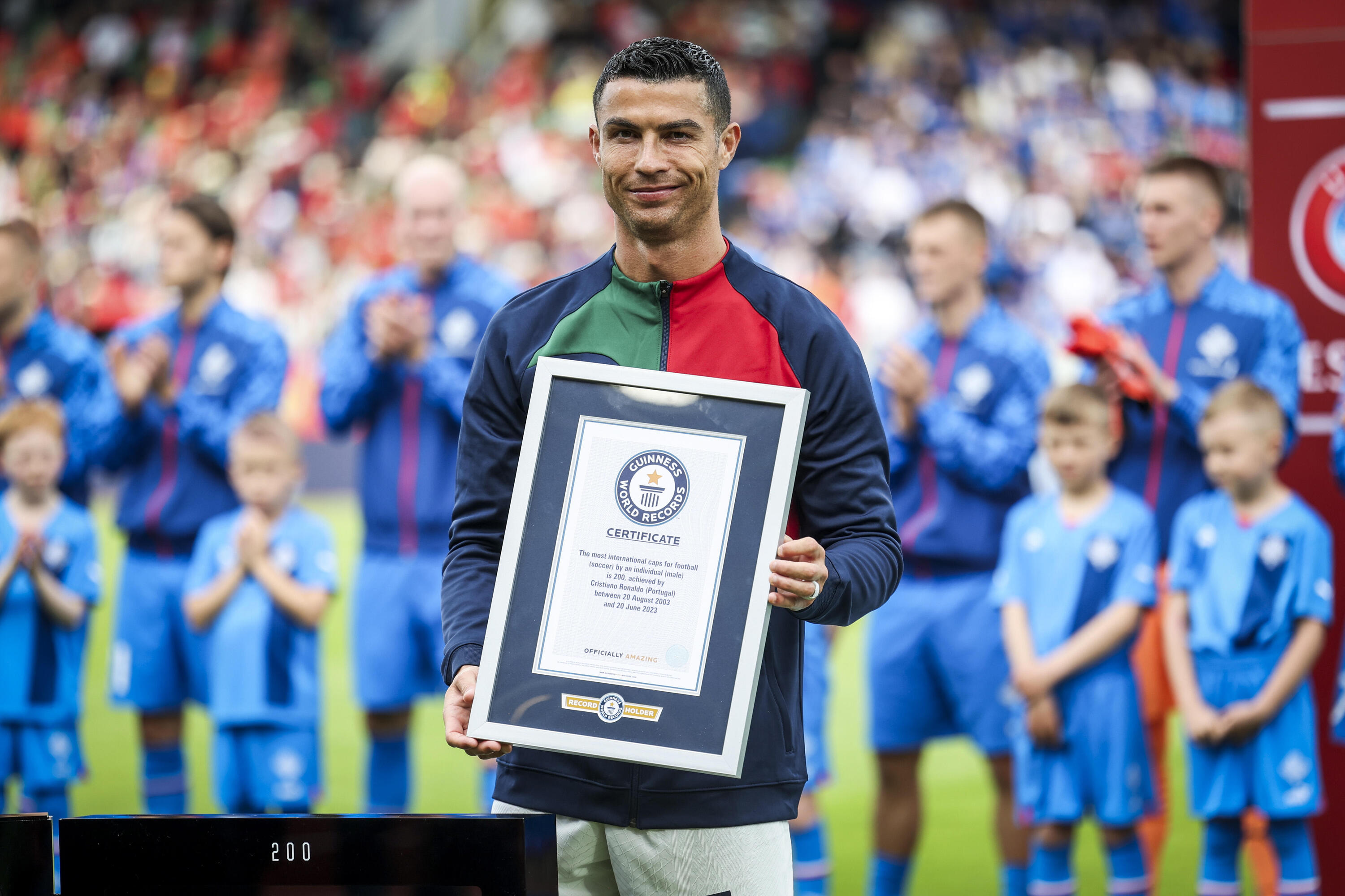 Ronaldo has set many records, but this is his first in the Guinness Book of  Records