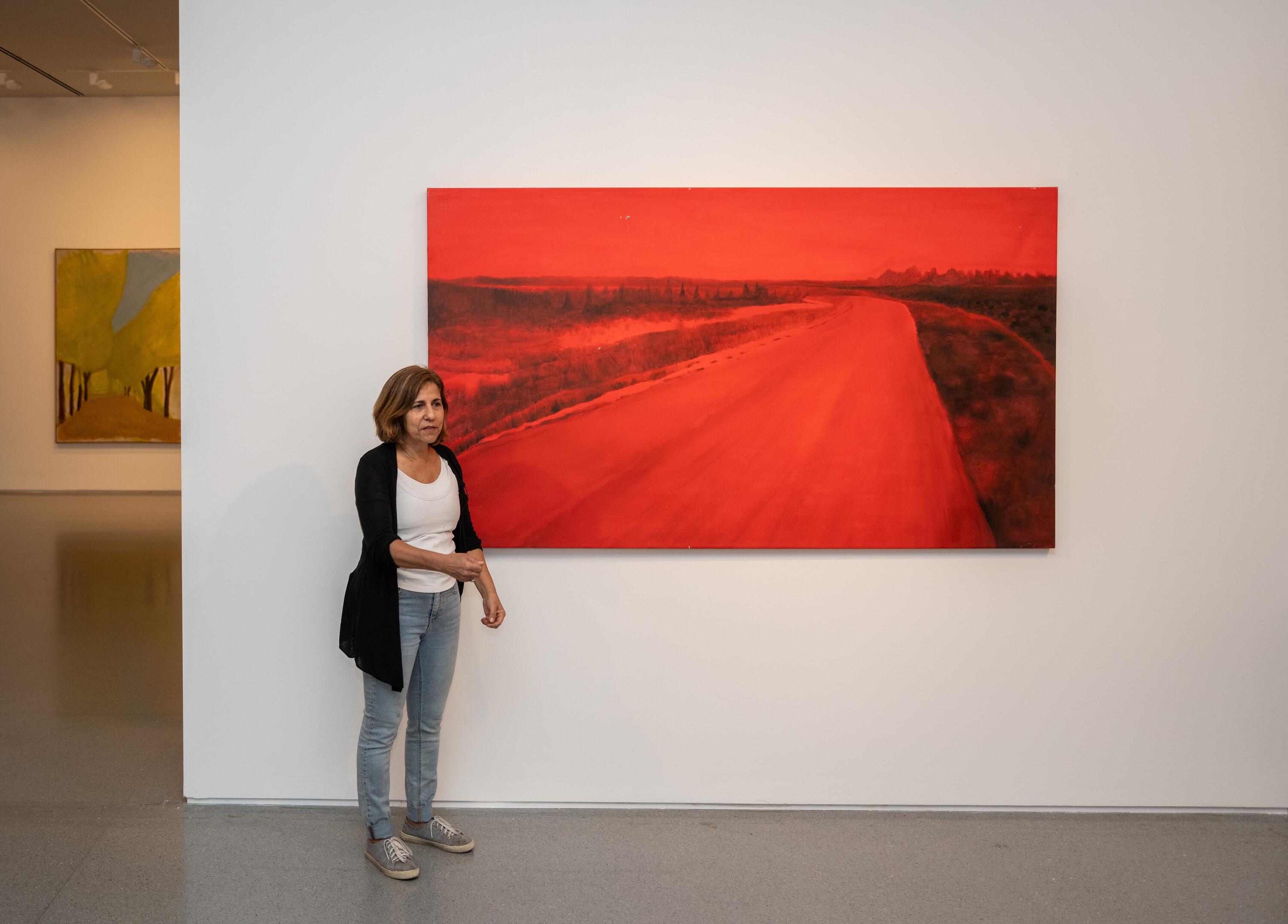 All-red painting damaged in October 7 massacre placed in Israel