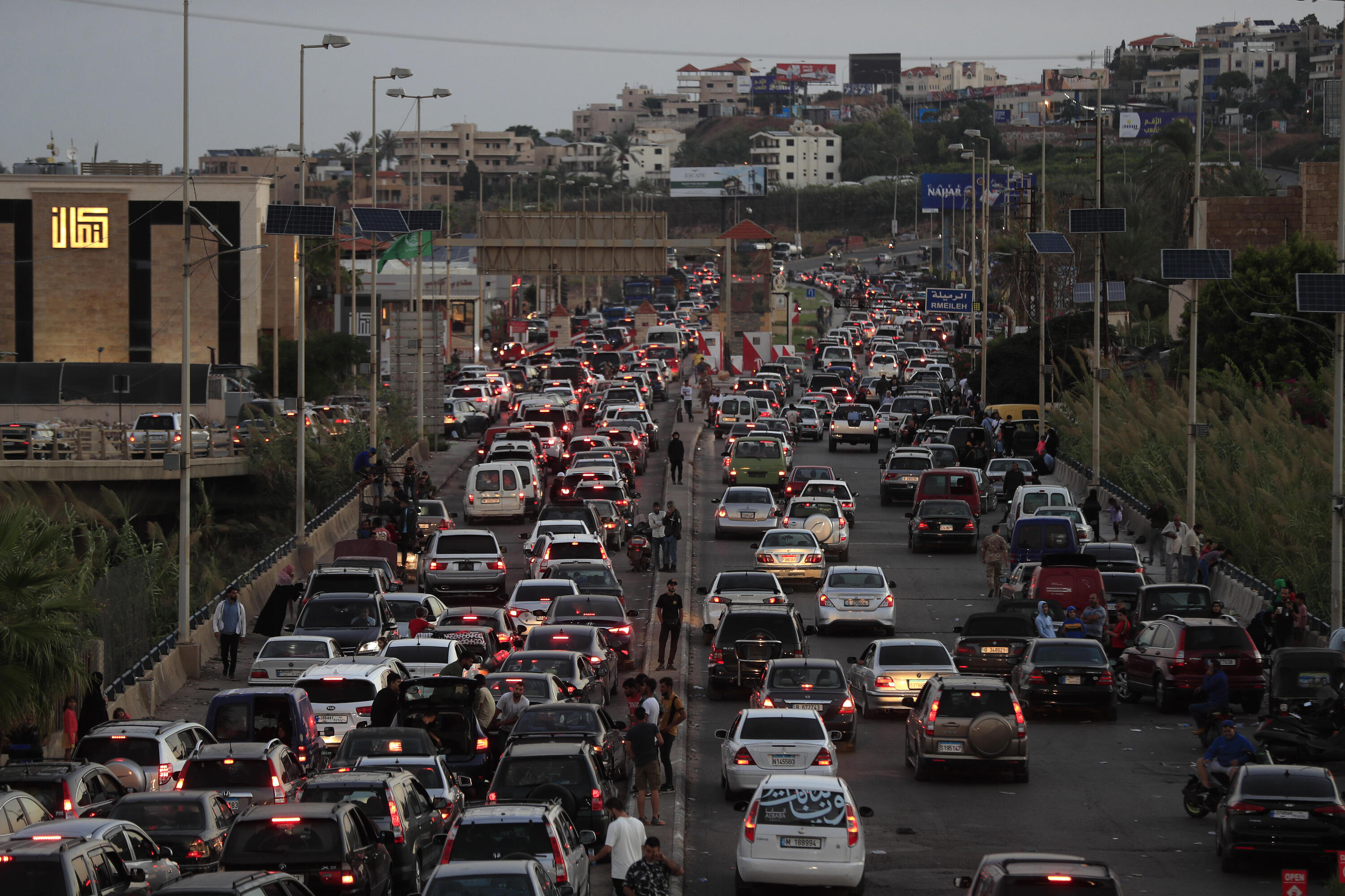 The journey of escape from death': Lebanese fleeing combat zones gridlock roads to B