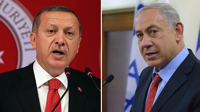 Erdogan and Netanyahu. Turkey and Israel are very close to finalizing their reconciliation deal. (Photo: AP, Kobi Gideon/GPO) (צילום: AP, קובי גדעון, לע"מ) Erdogan and Netanyahu. Turkey and Israel are very close to finalizing their reconciliation deal. (Photo: AP, Kobi Gideon/GPO)