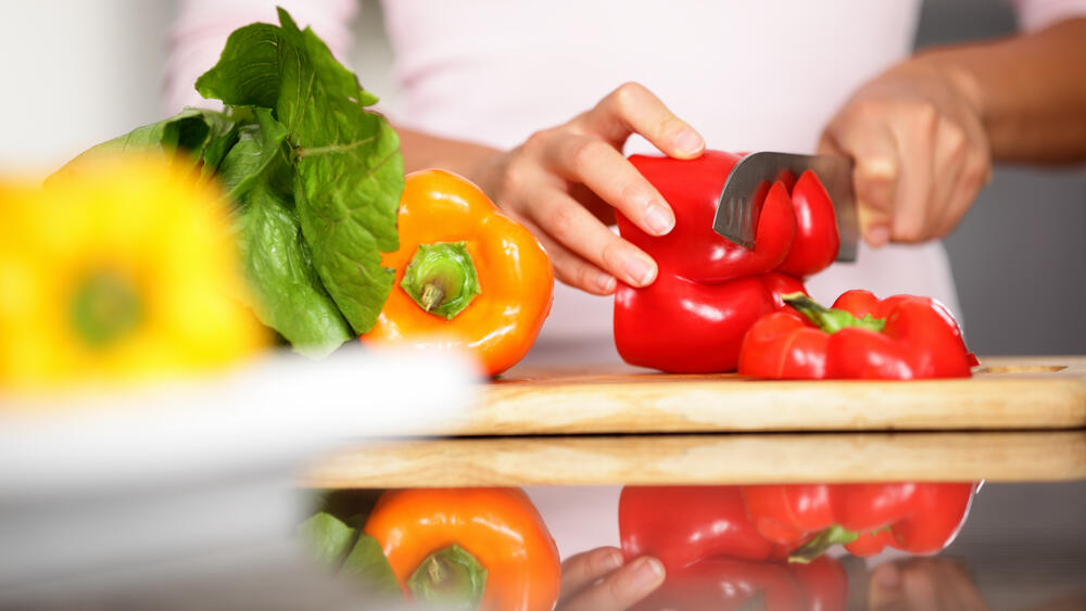 אוצר של ויטמין סי. פלפלים