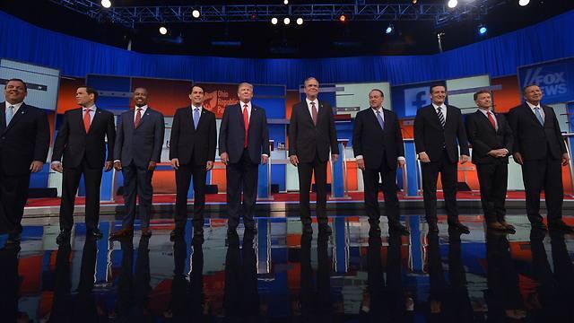 It's a full race on the Republican side. (Photo: AFP) (צילום: AFP) It's a full race on the Republican side. (Photo: AFP)