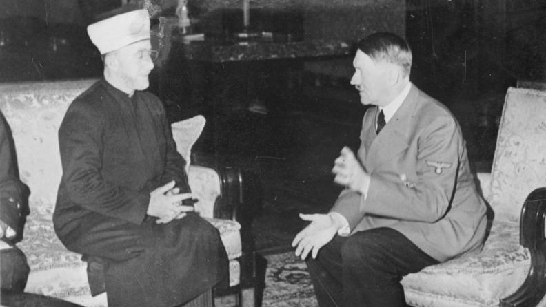 Palestinian leader Haj Amin al-Husseini with Adolf Hitler i (Photo: Heinrich Hoffmann) Palestinian leader Haj Amin al-Husseini with Adolf Hitler i